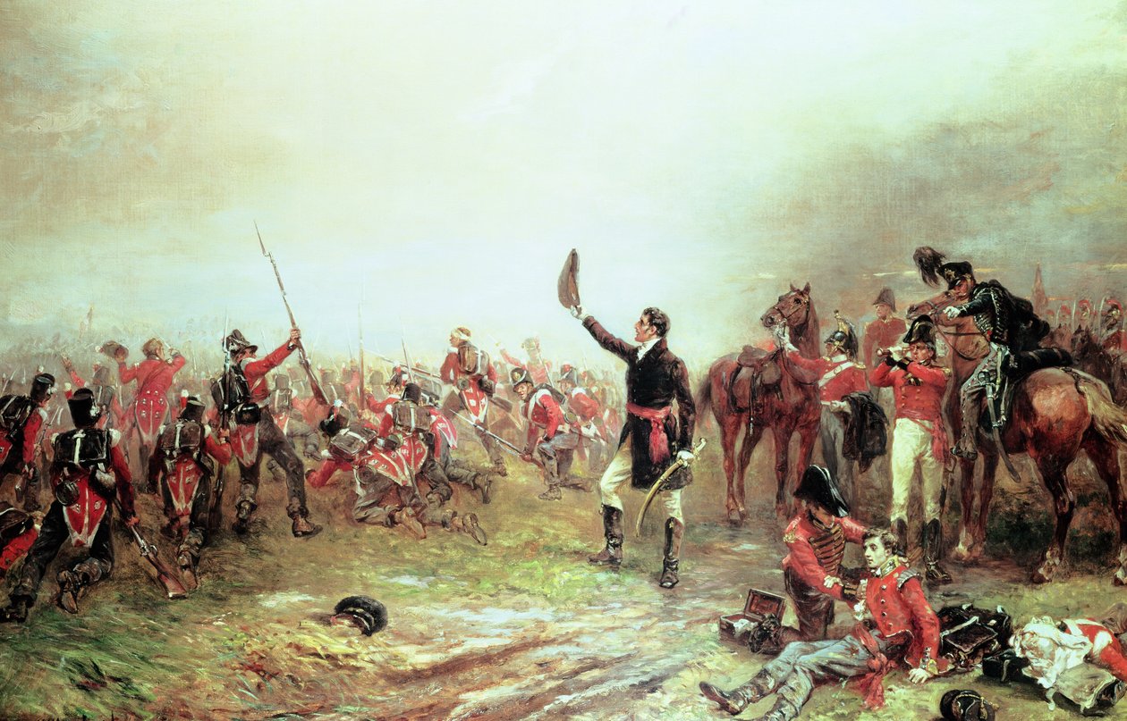 Slaget vid Waterloo, 18 juni 1815 av Robert Alexander Hillingford