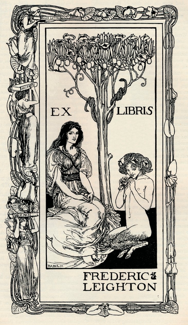En bokskylt, 1894, 1894 av Robert Anning Bell