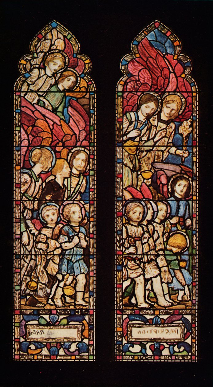 Design för målat glas, 1926 av Robert Anning Bell
