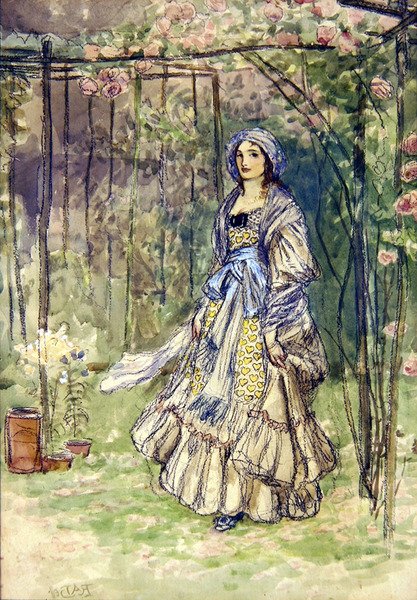 Diaphenia (akvarell på papper) av Robert Anning Bell