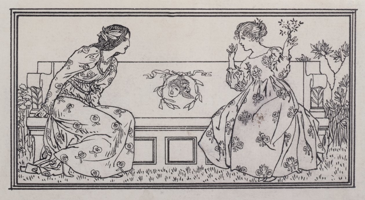Helena och Hermia av Robert Anning Bell