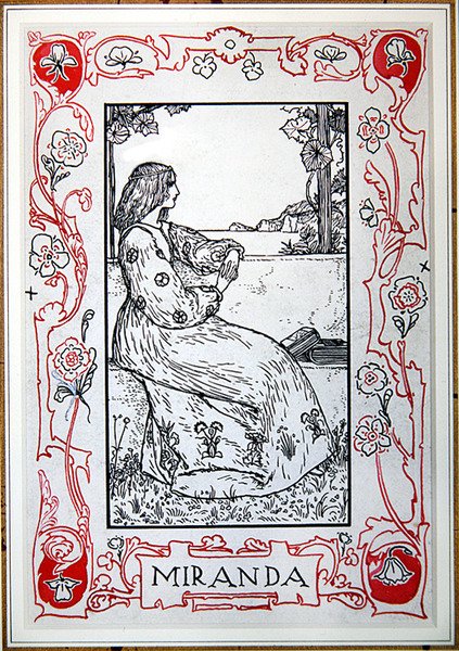 Miranda, från Shakespeares hjältinnor av Anna Murphy Jameson av Robert Anning Bell