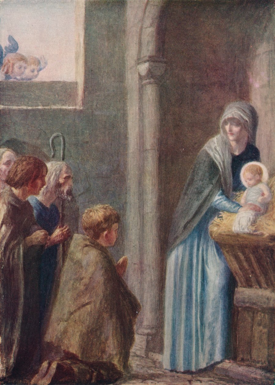 The Adoration of the Magi, sent 1800-tal, 1912 av Robert Anning Bell