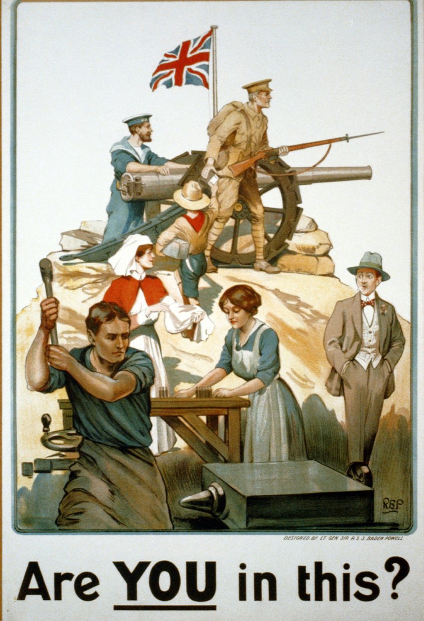 Brittisk, Första världskriget Poster av Robert Baden Powell