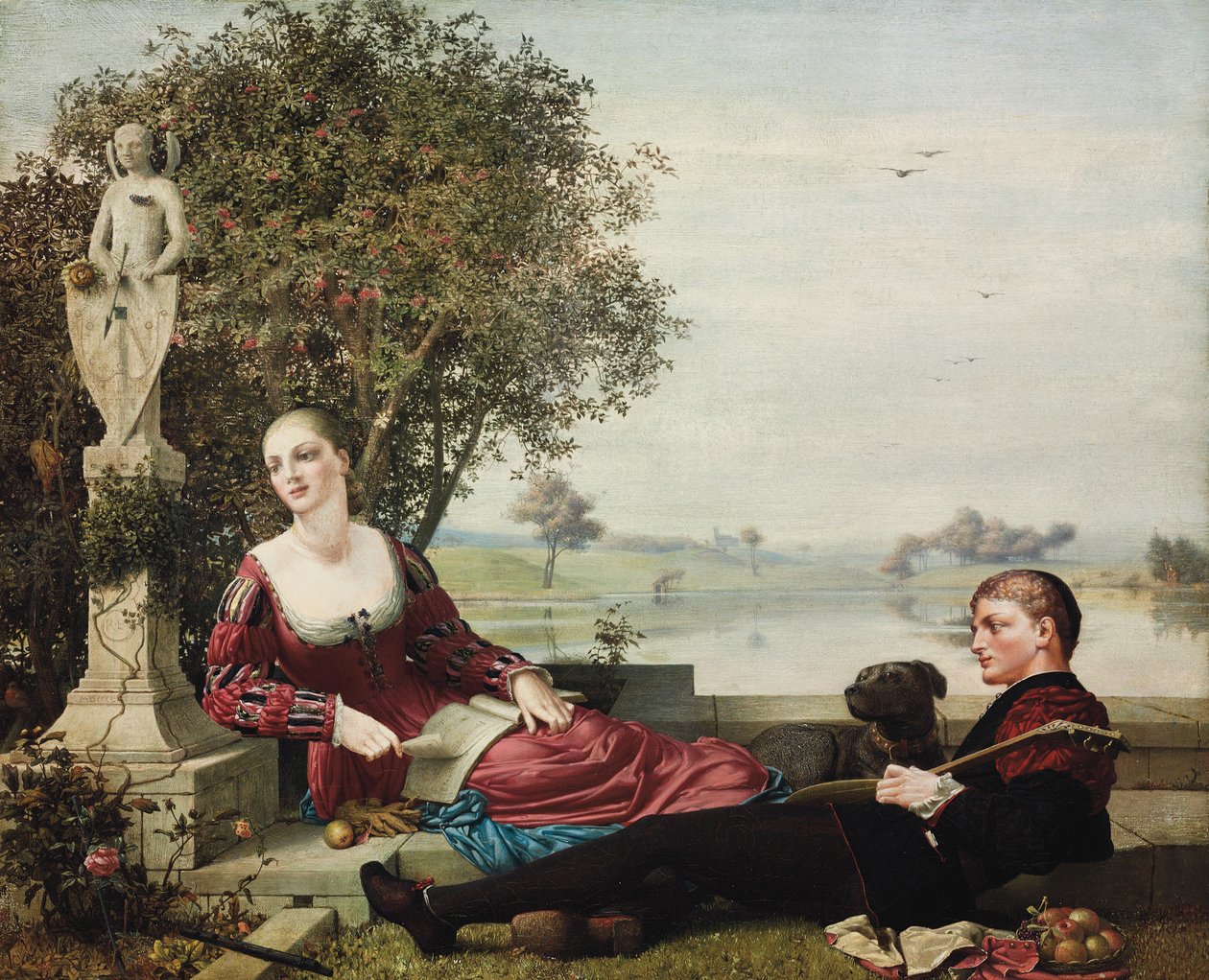 Heloise och Abelard, 1879 av Robert Bateman