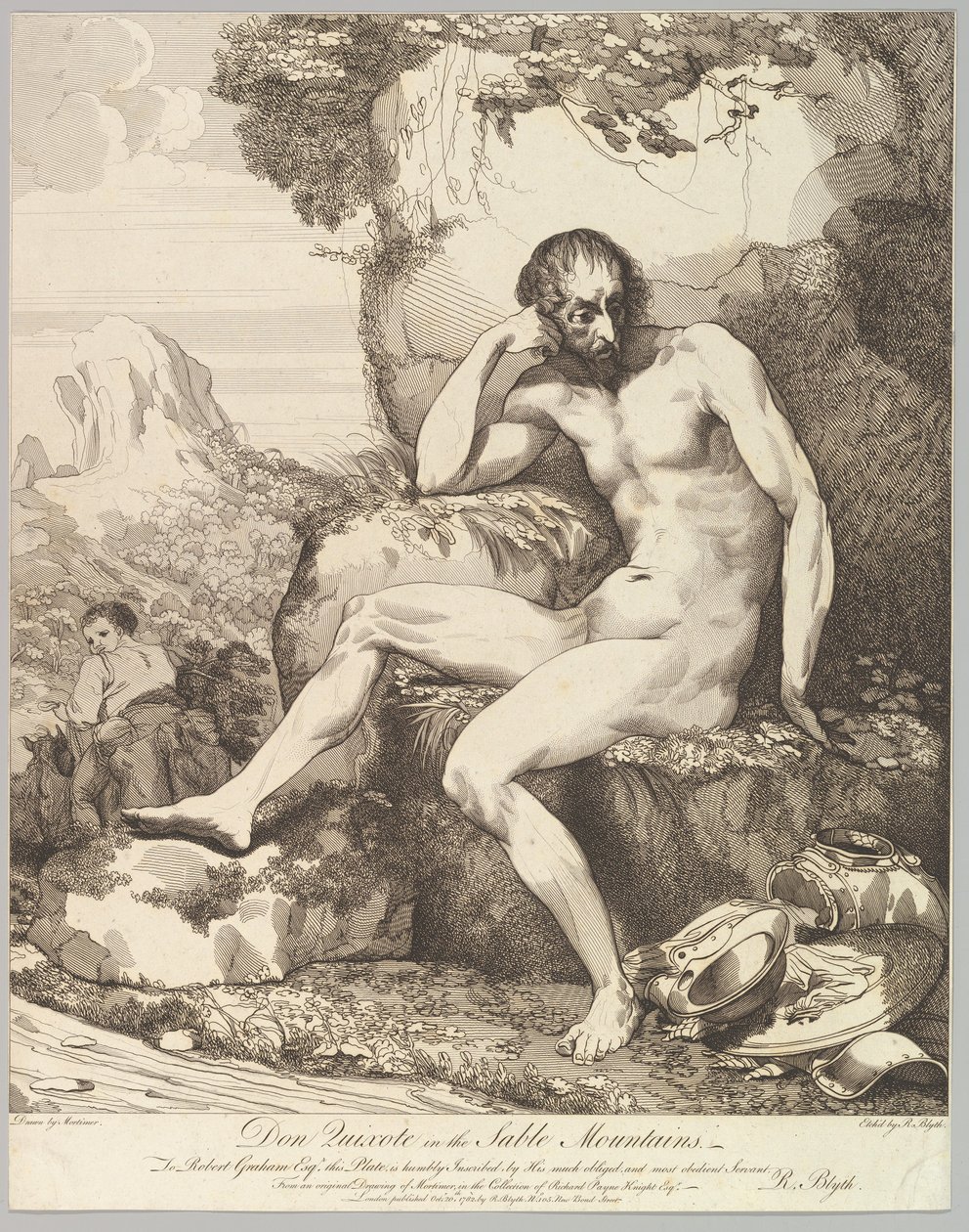 Don Quijote i Sablebergen, 20 oktober 1782. av Robert Blyth