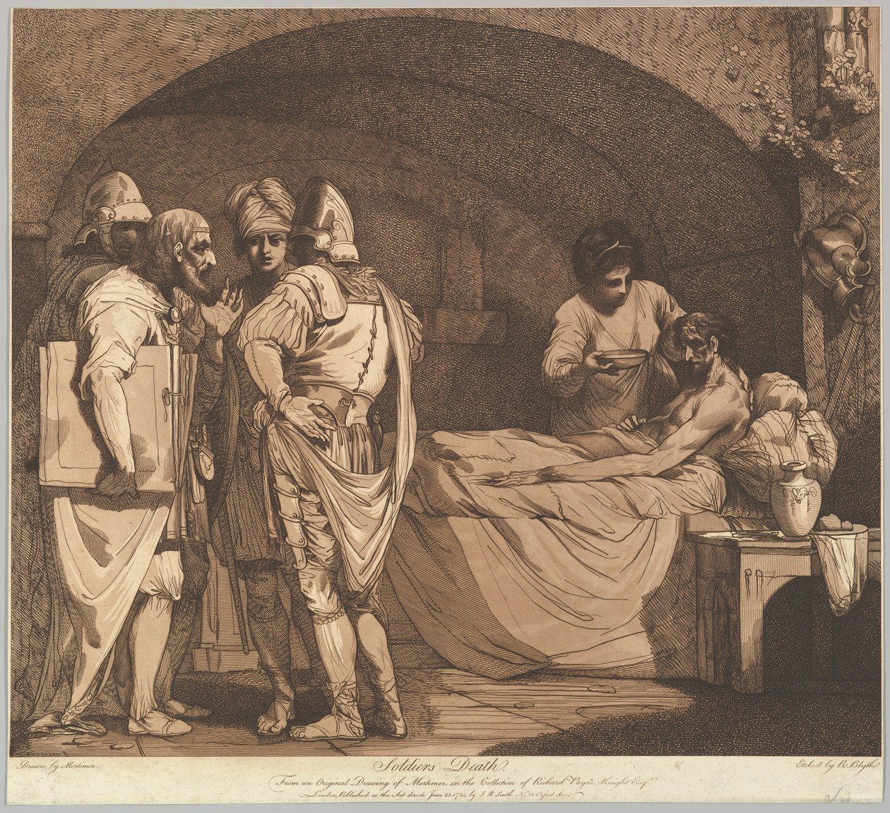 Soldaters död från en soldats liv och död, 1 maj 1781. av Robert Blyth