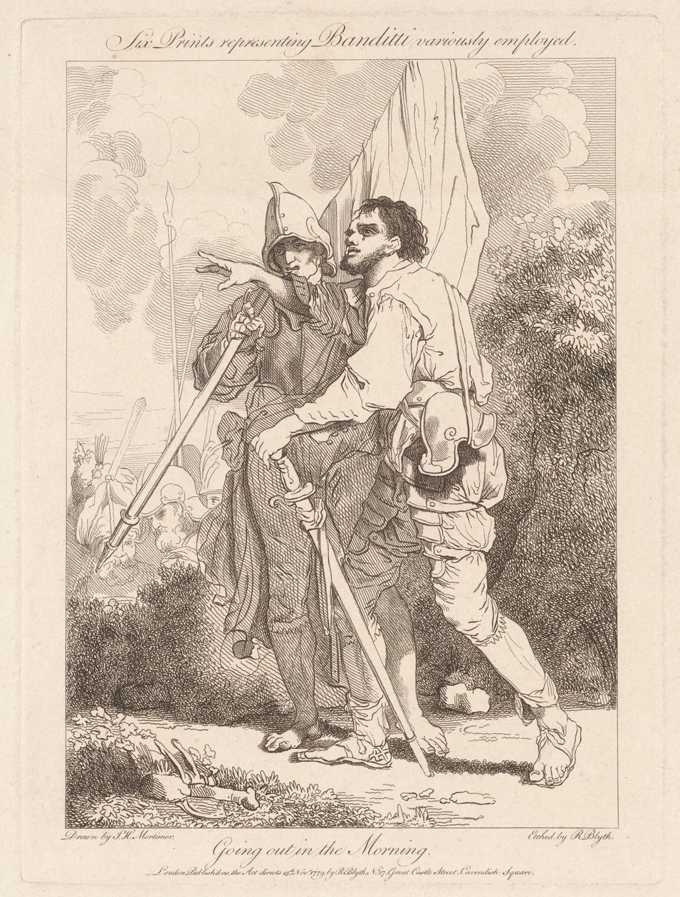 Går ut på morgonen av Robert Blyth, after John Hamilton Mortimer