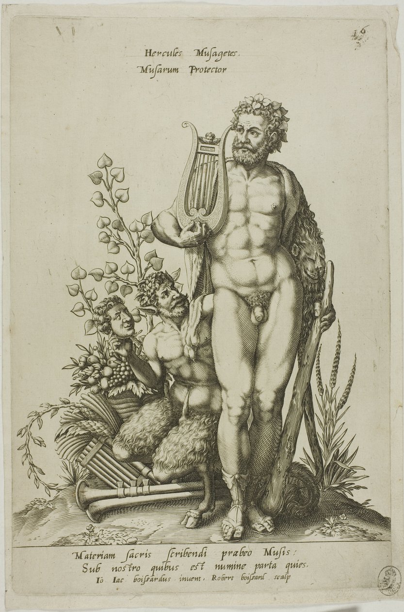 Hercules, plåt 16 från Parnassus Biceps av Robert Boissard