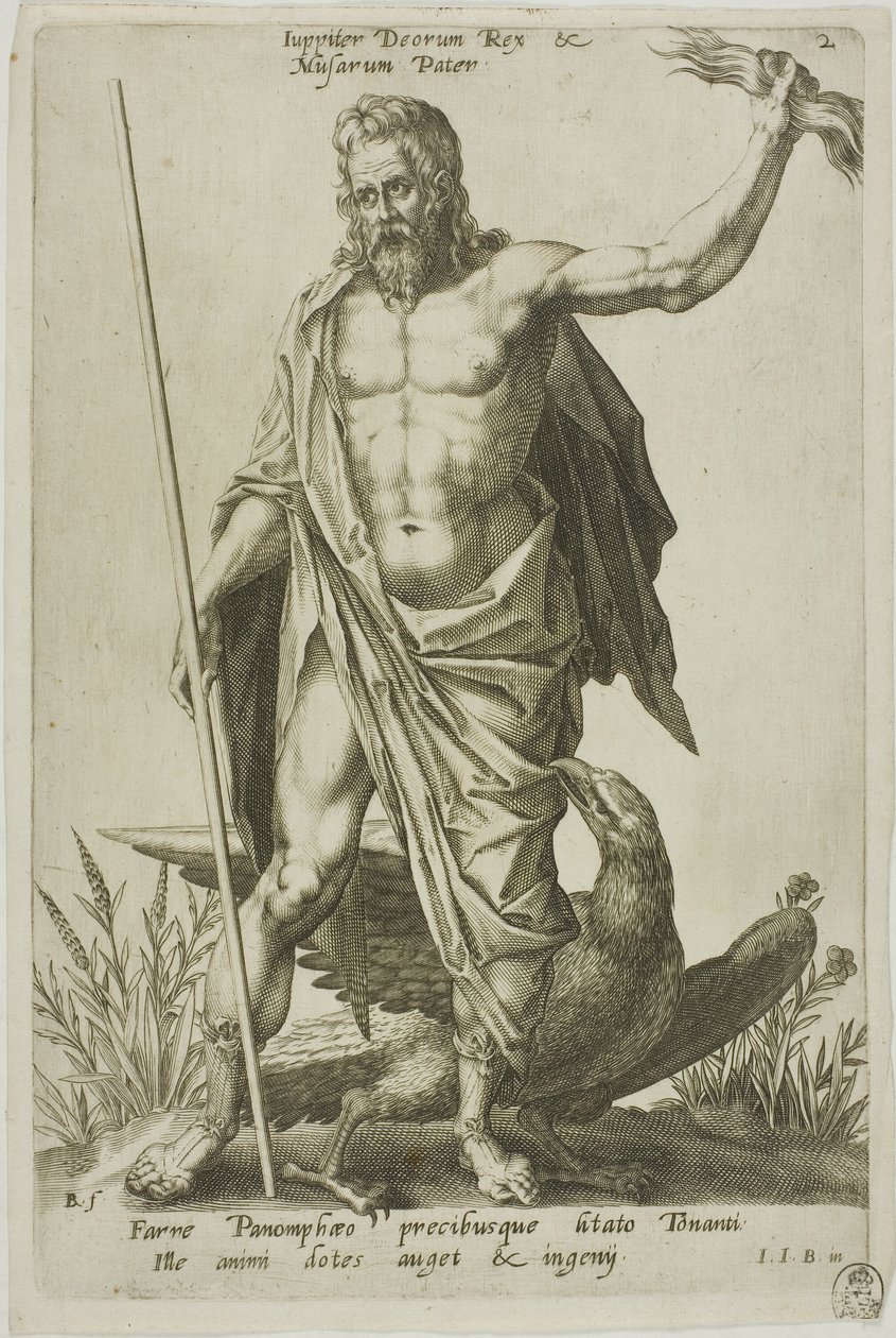 Jupiter, platta 2 från Parnassus Biceps av Robert Boissard