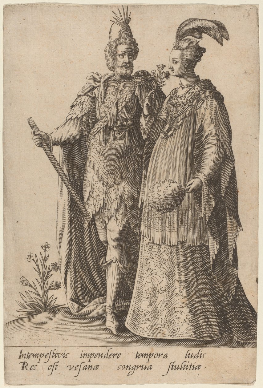 spendera i onödan... av Robert Boissard after Jean Jacques Boissard