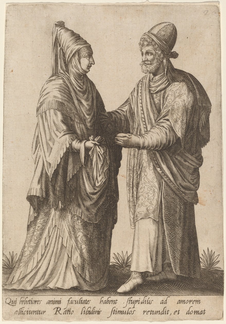 De som dämpar mentala förmågor... av Robert Boissard after Jean Jacques Boissard