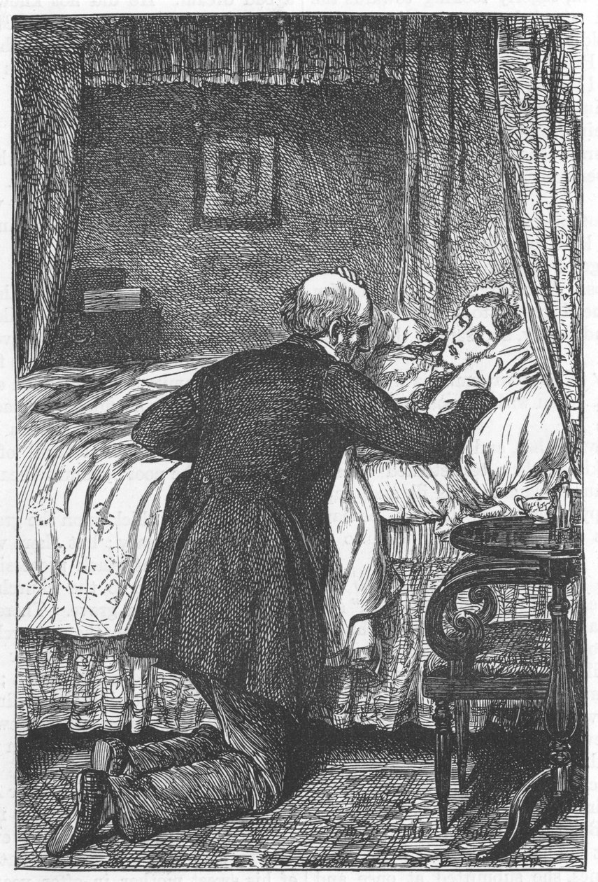 Scen från Scenes of Clerical Life av George Eliot, 1883 av Robert Brown