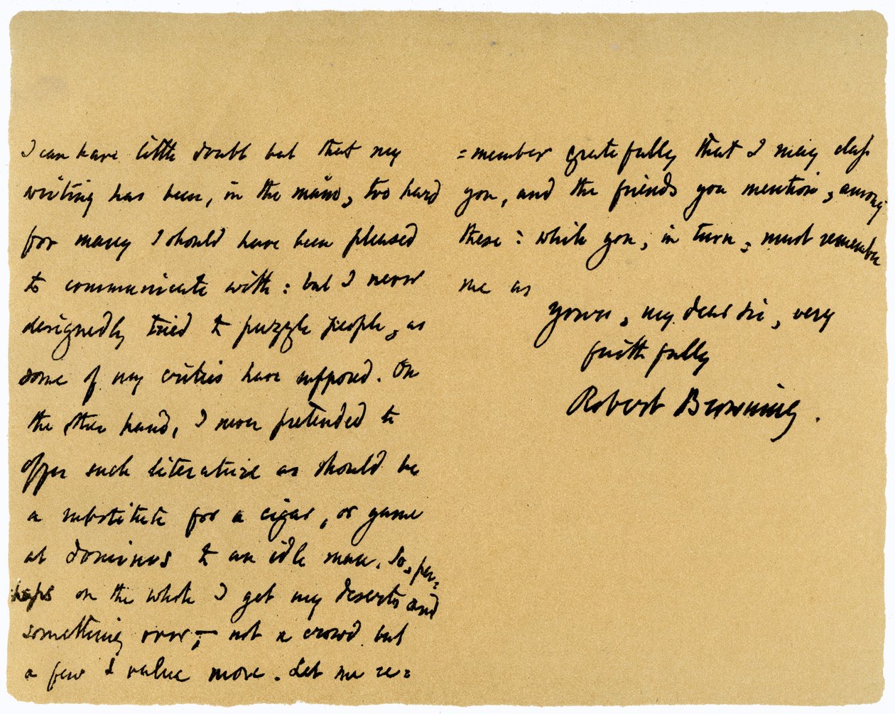 Brev från Robert Browning till William G Kingsland, 27 november 1868 av Robert Browning