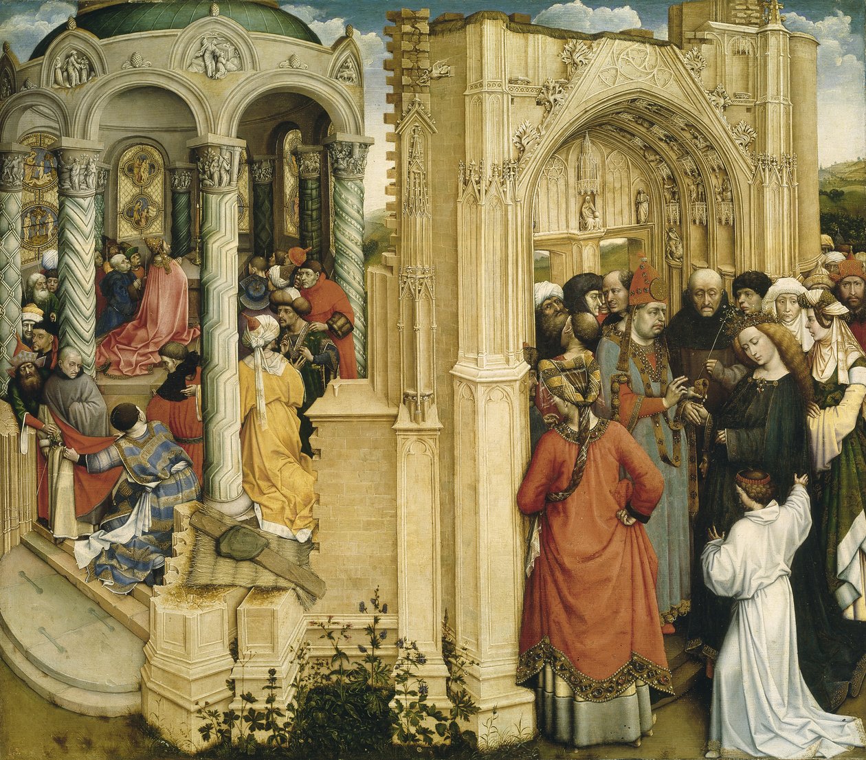 Marias och Josefs äktenskap, c.1420 av Robert Campin