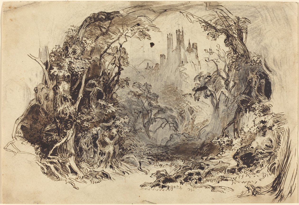 Castle On A Hill (uppsättning för "Sleeping Beauty and the Beast"?) av Robert Caney