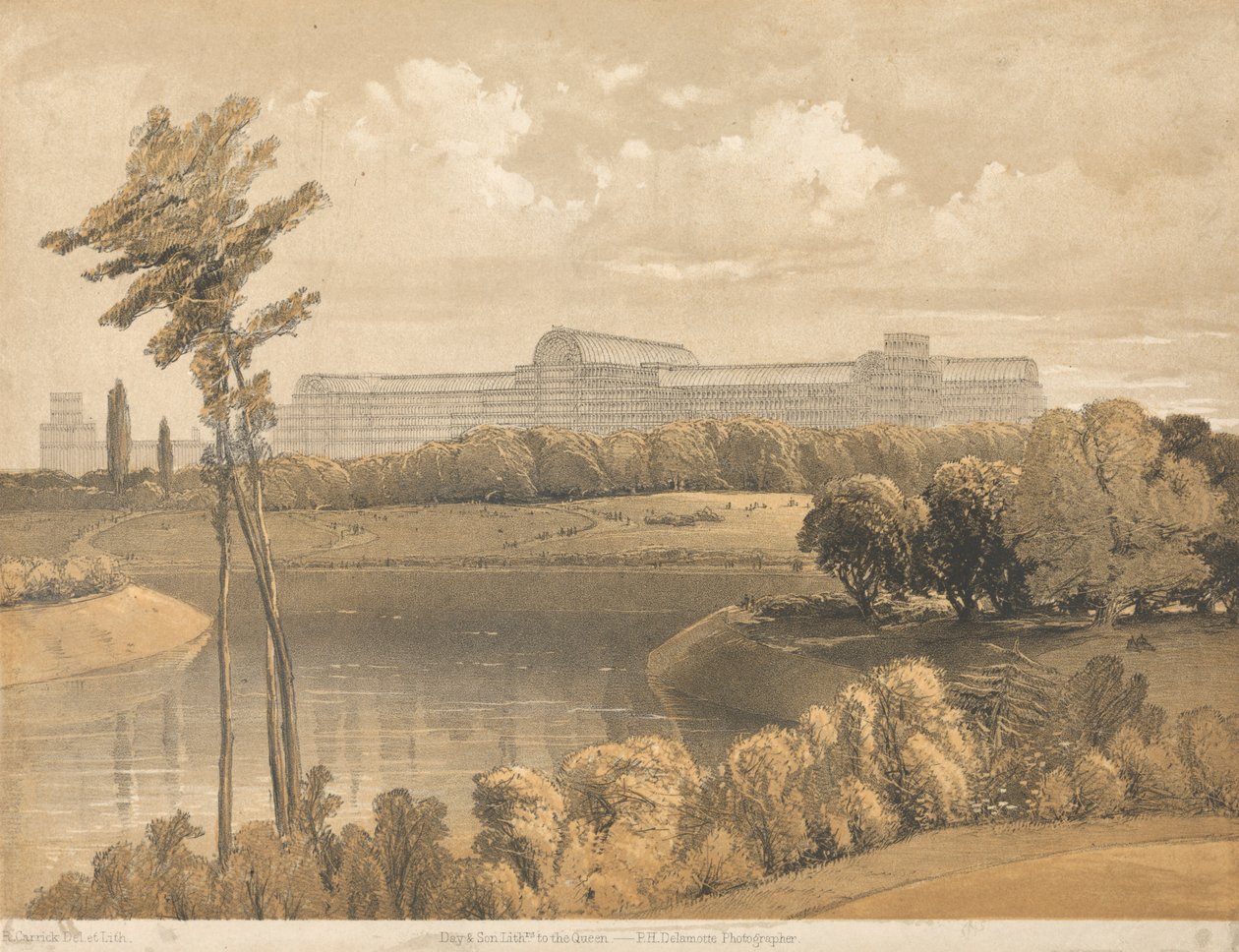 Crystal Palace från Reservoir, Sydenham av Robert Carrick