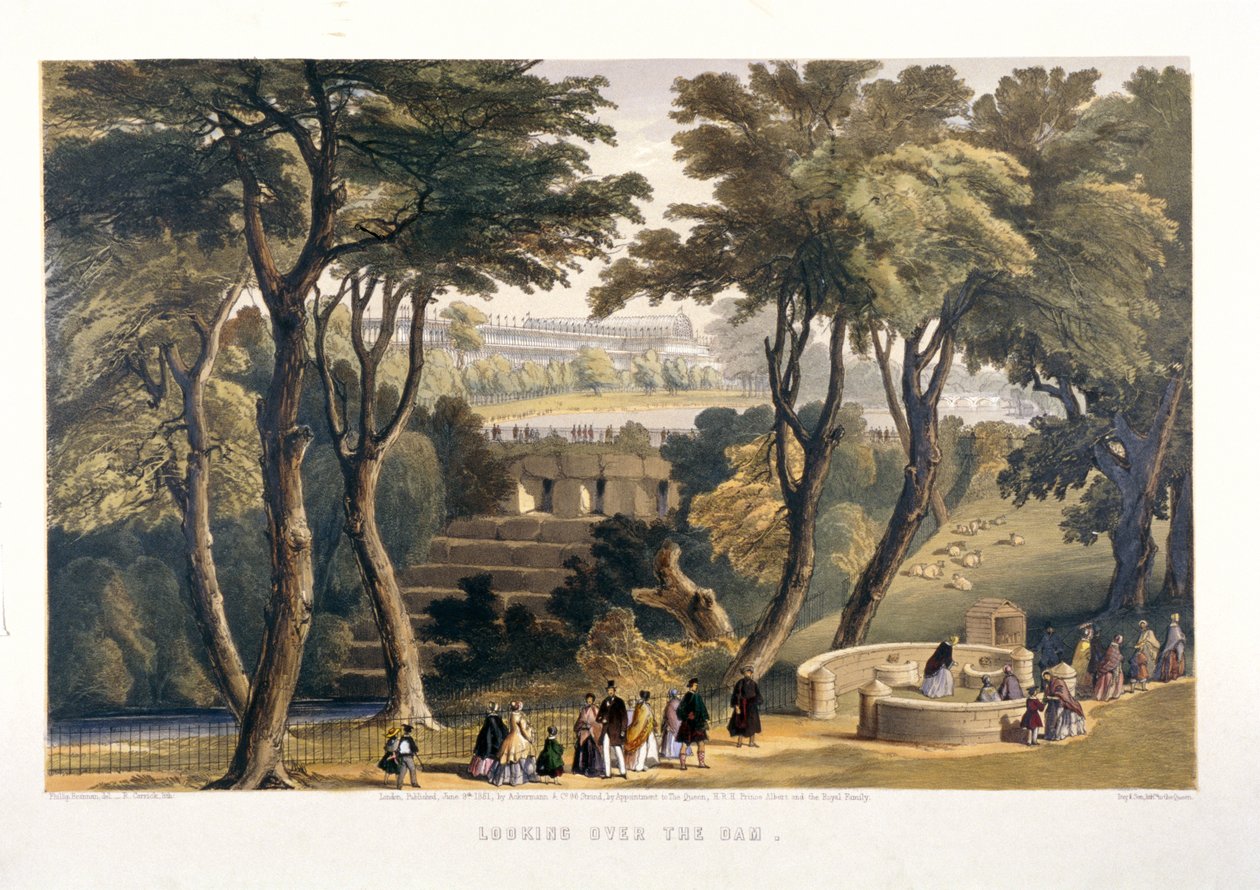 "Ser över dammen", 1851 av Robert Carrick