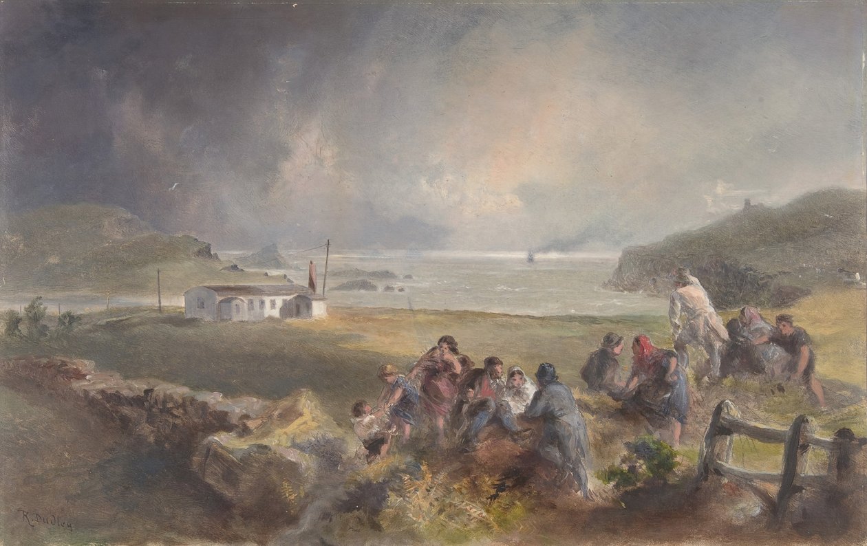Valentia, Irland, från hamnen, mittemot Knight