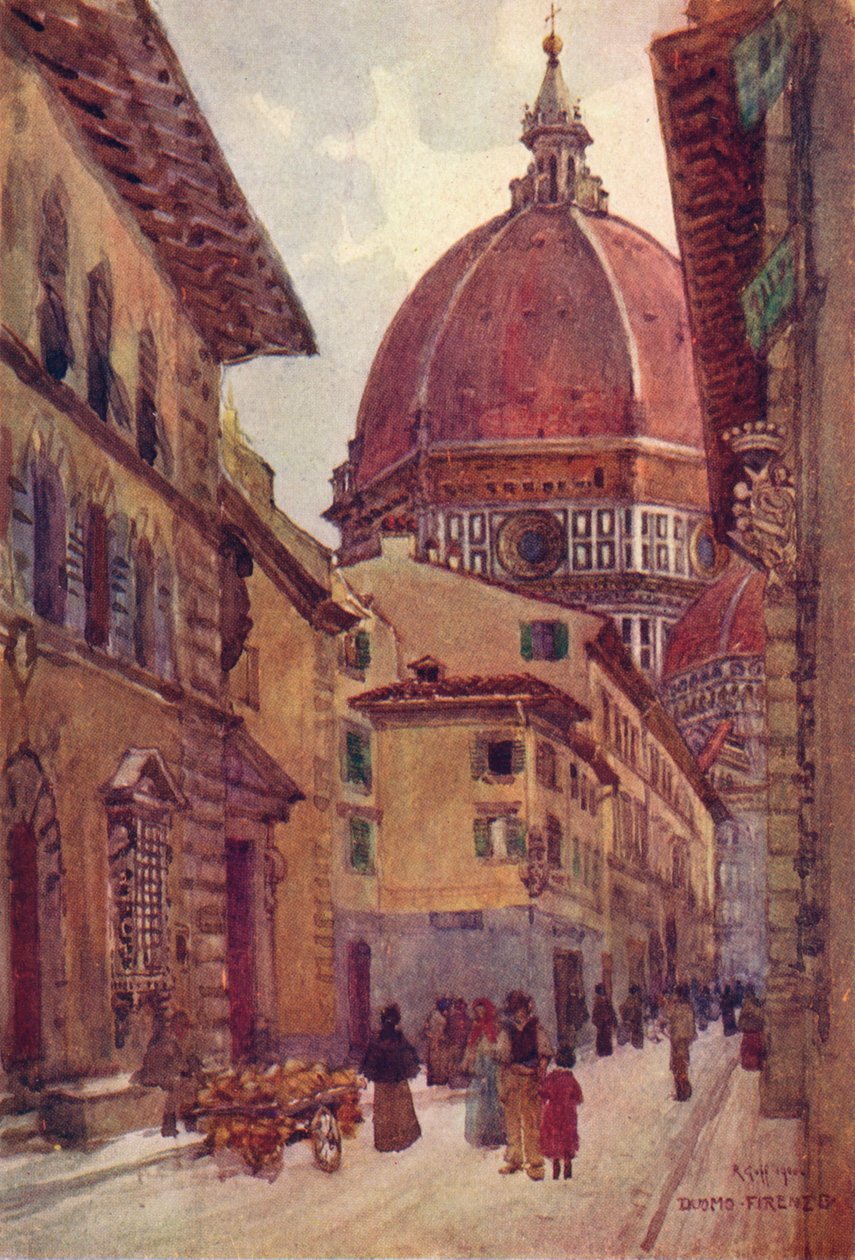 Via Dei Servi, c1905 av Robert Charles Goff