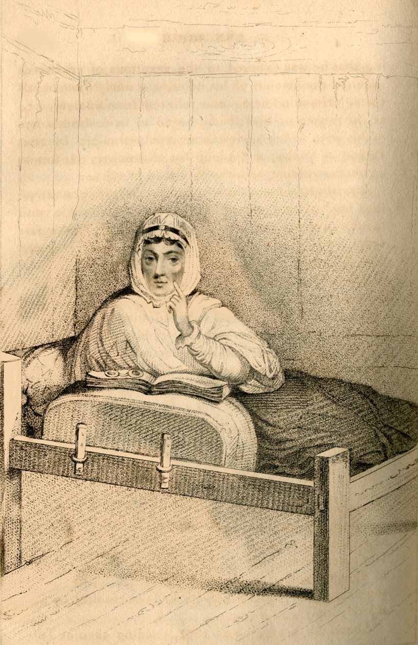 Ann Moore, den fastande kvinnan från Tutbury, 1822. av Robert Cooper