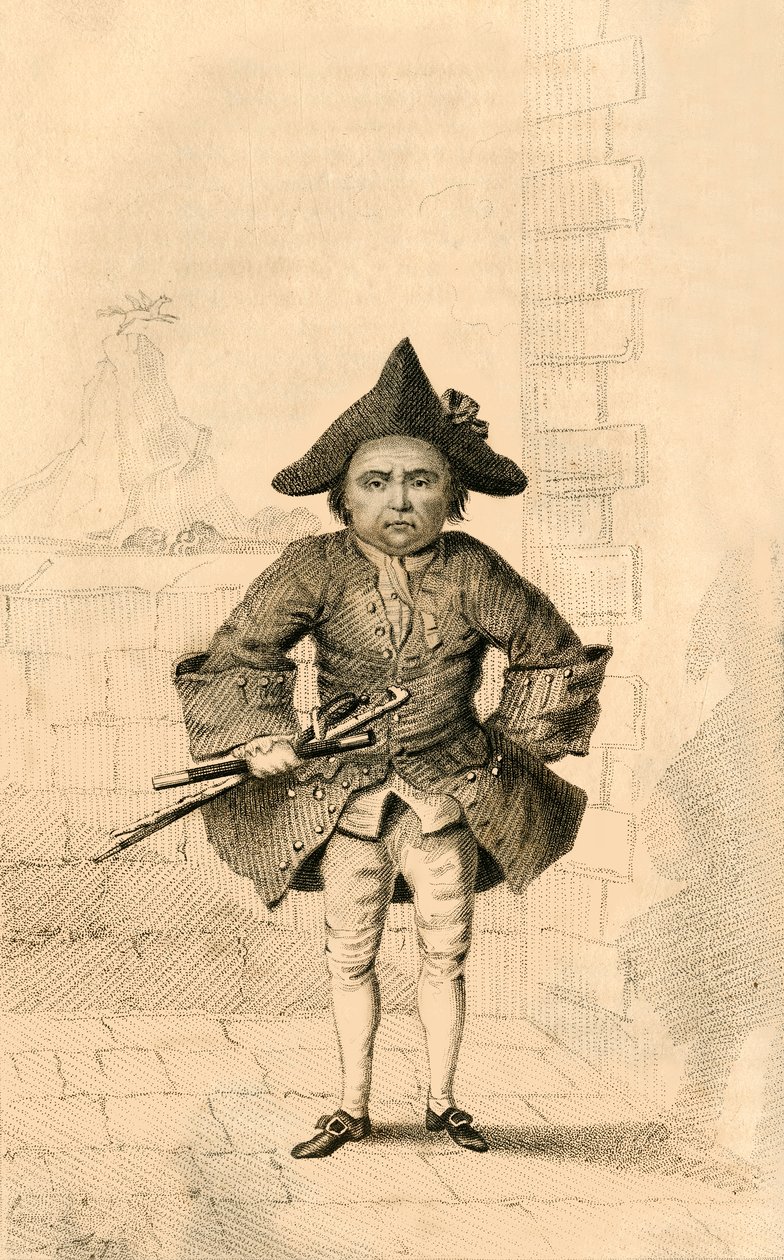 Chevalier Disseasau, Anmärkningsvärd för sin fåfänga, 1821. av Robert Cooper