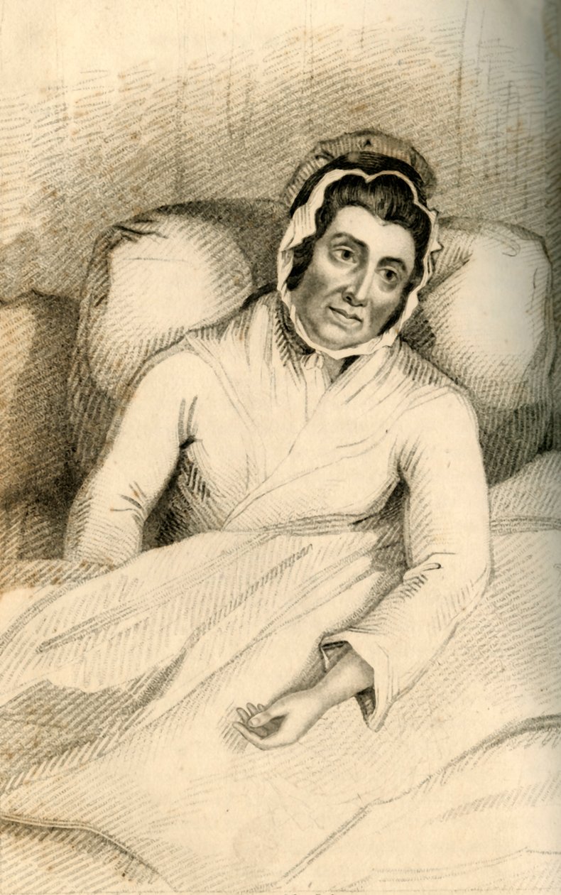 Elizabeth Woodcock - Som begravdes i Snow nästan 8 dagar, 1821. av Robert Cooper