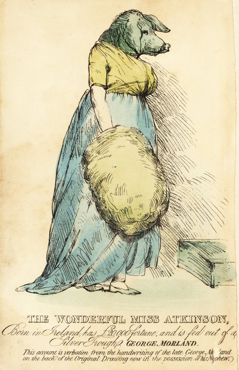 The Pig-Faced Lady, känd i London cirka 1815. av Robert Cooper