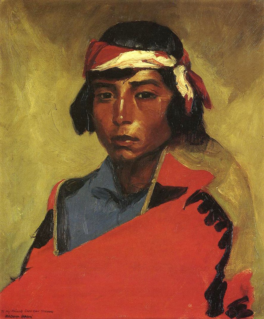 Pojke från Tesuque Pueblo, 1916 av Robert Cozad Henri