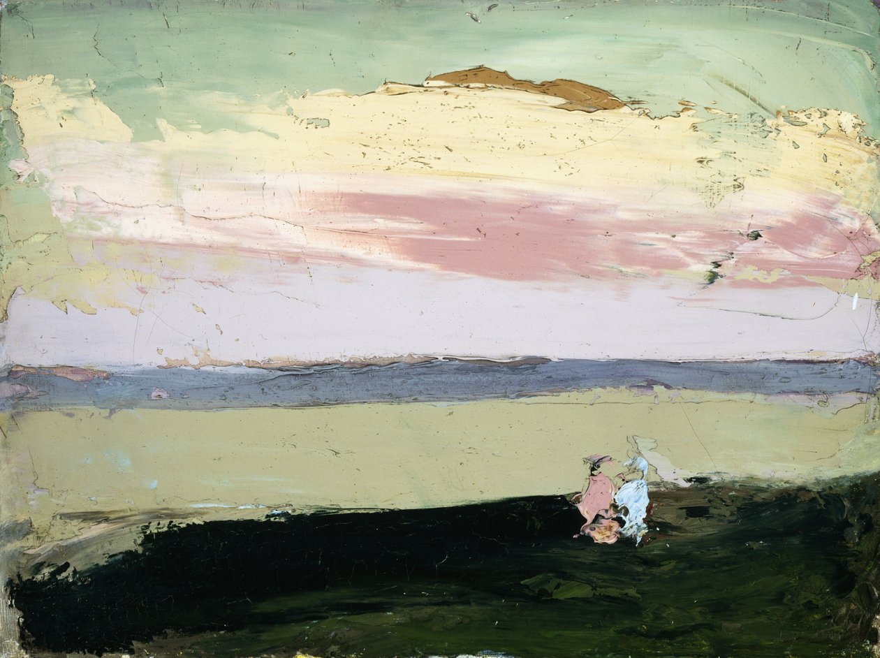 Kustscen vid solnedgången, av Robert Cozad Henri