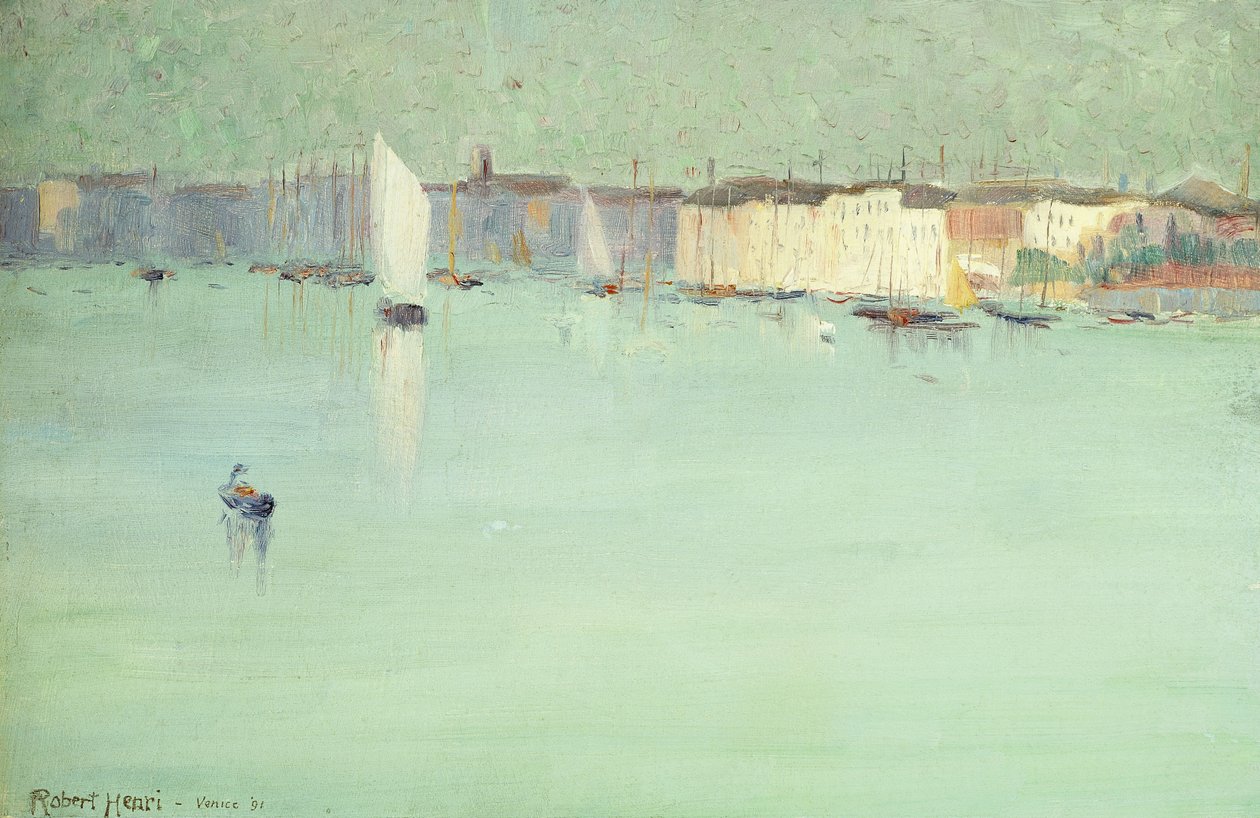 Tidig morgon, Venedig, 1891 av Robert Cozad Henri