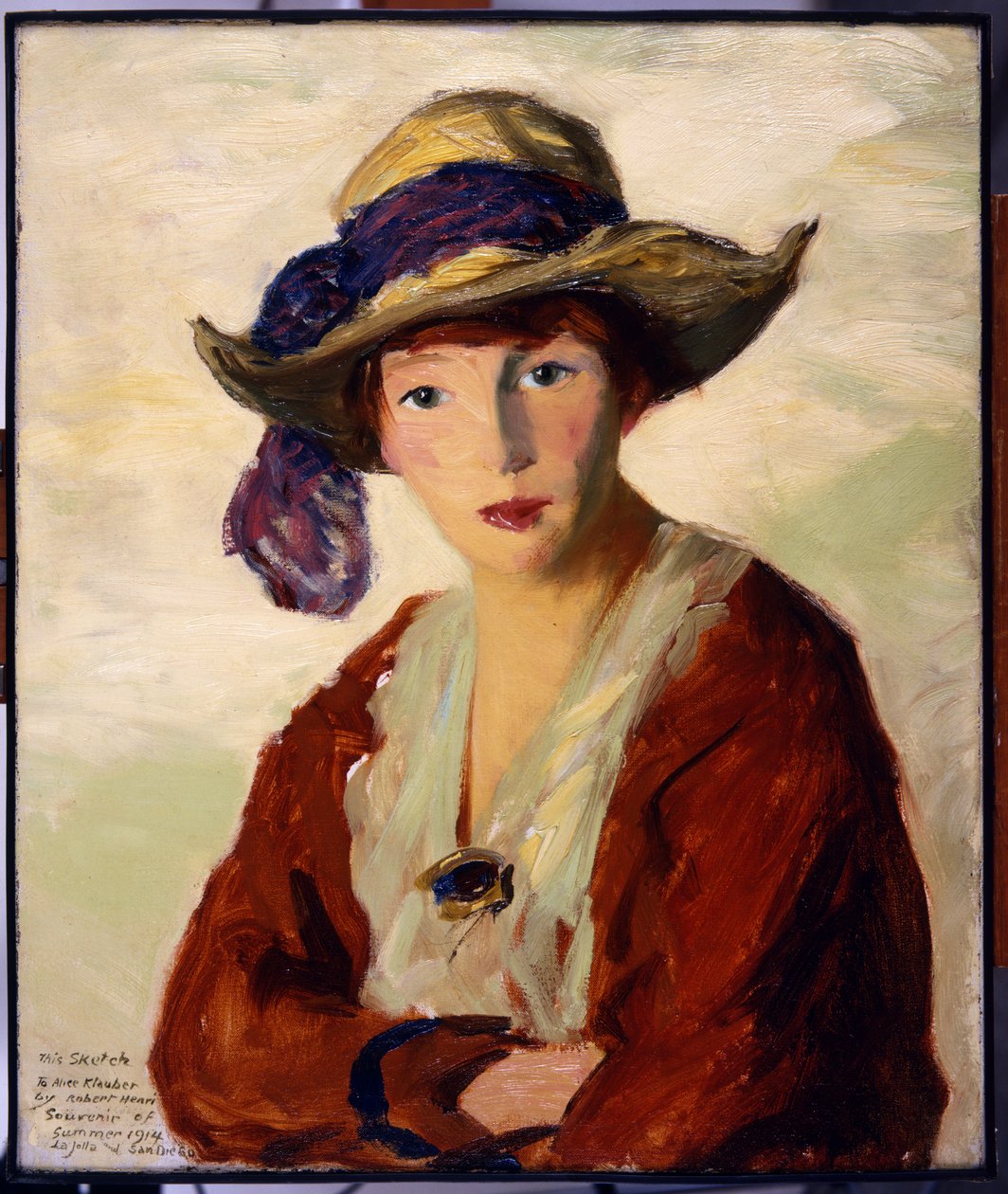 Porträtt av fru Robert Henri, 1914 av Robert Cozad Henri