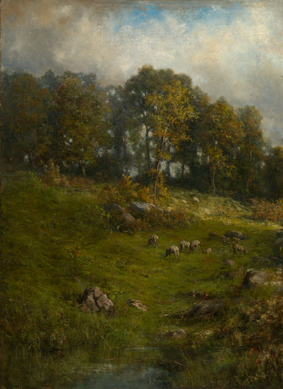 A Hillside Pasture, sent 1800-tidigt 1900-tal. av Robert Crannell Minor