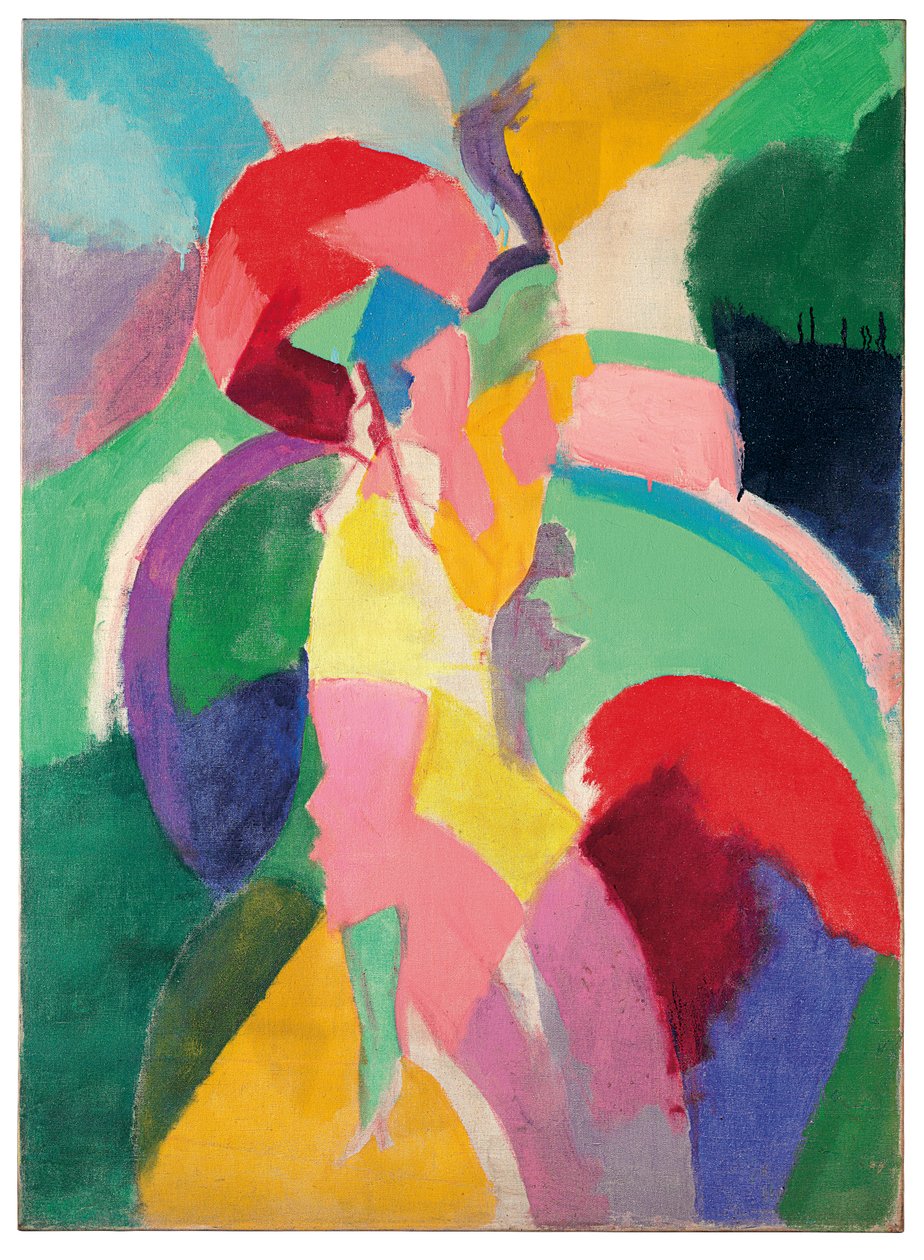 Kvinna med ett parasoll eller La Parisienne av Robert Delaunay