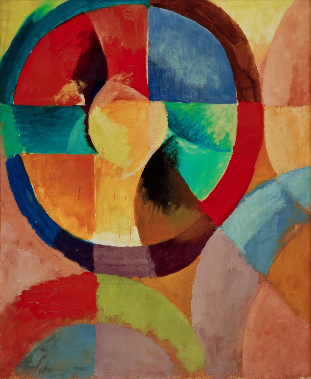 Cirkulära former, sol nr 1 av Robert Delaunay