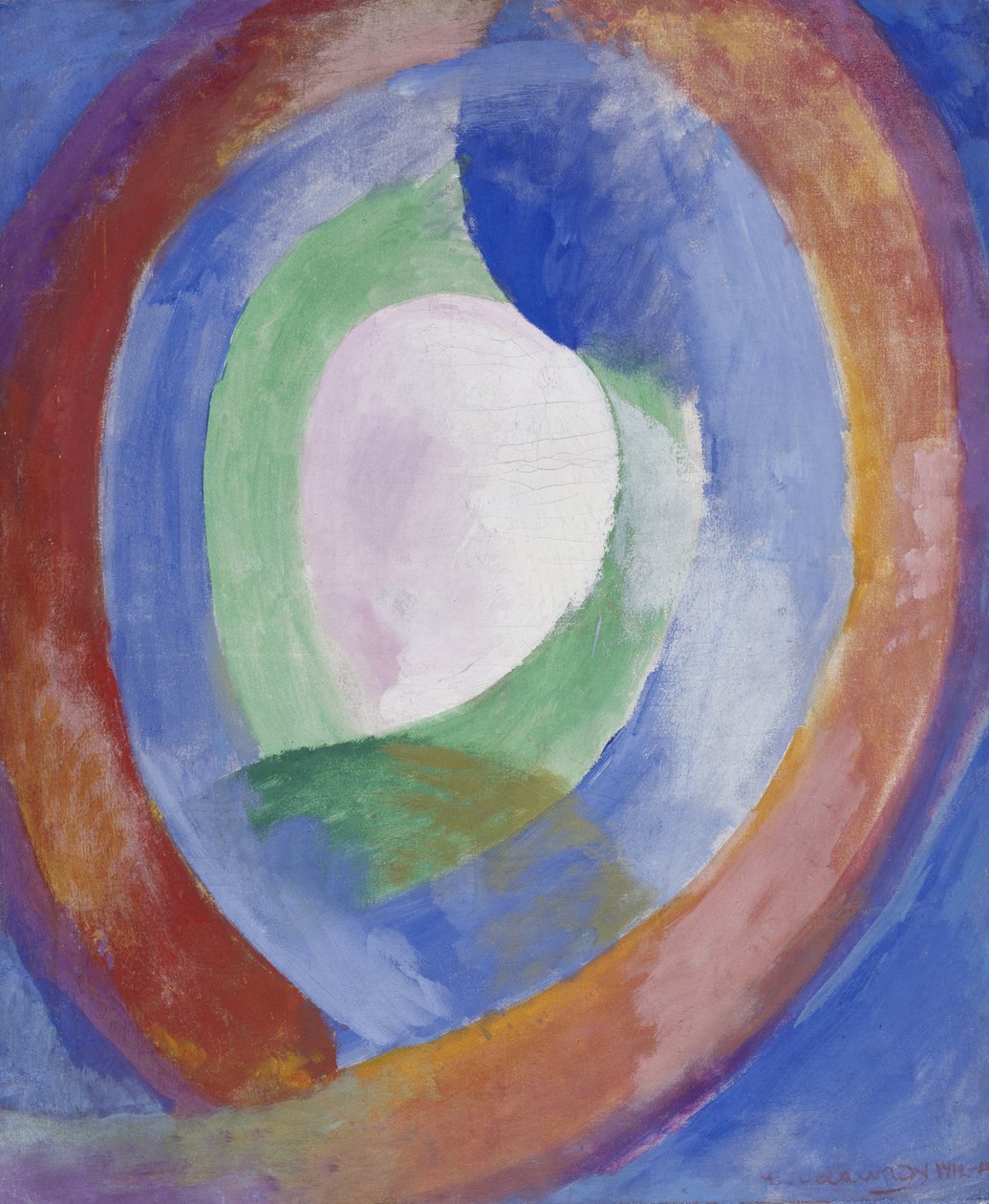 Cirkulära former, måne nr. 1 av Robert Delaunay