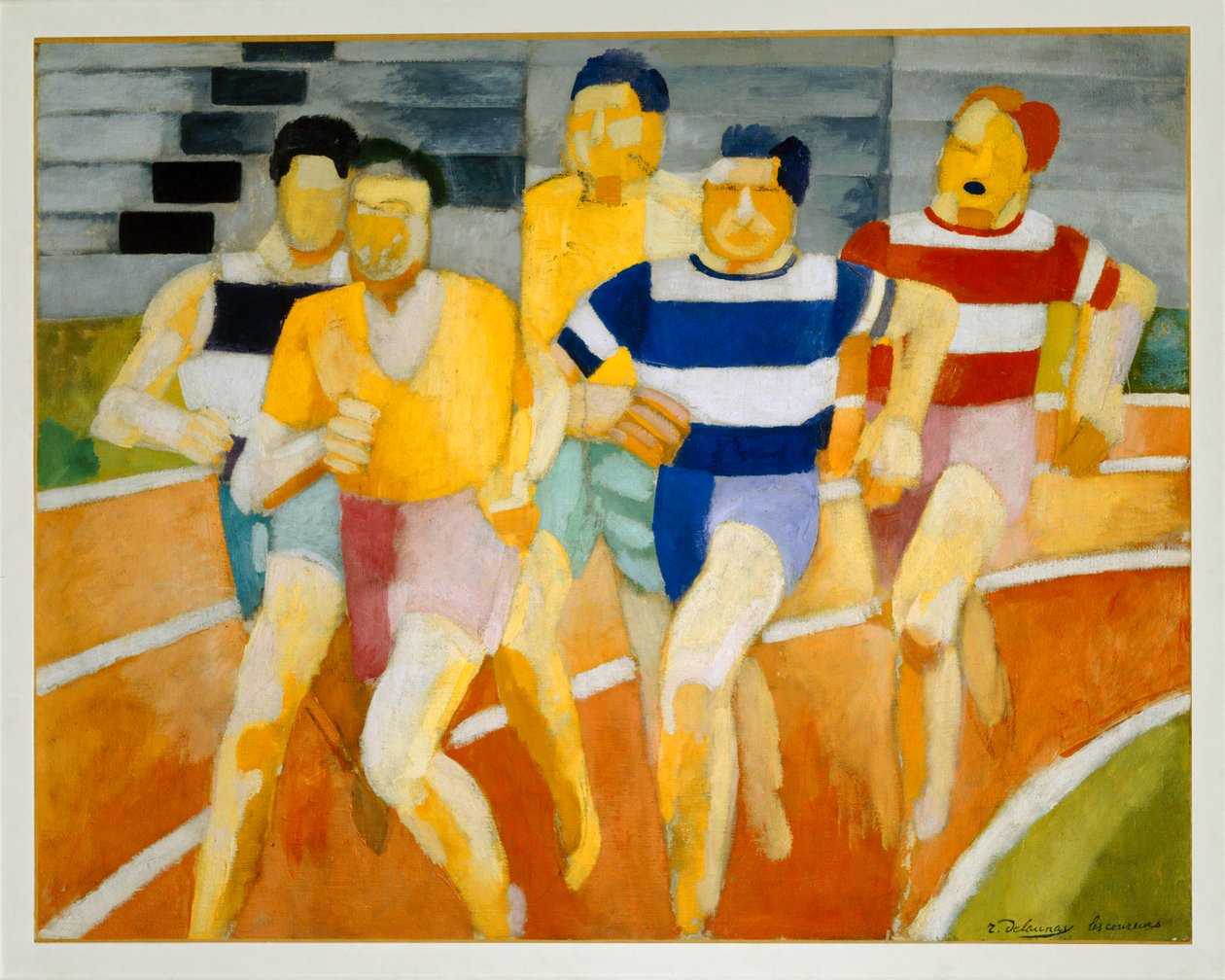 Les coureurs - löparna ... (målning på duk) av Robert Delaunay