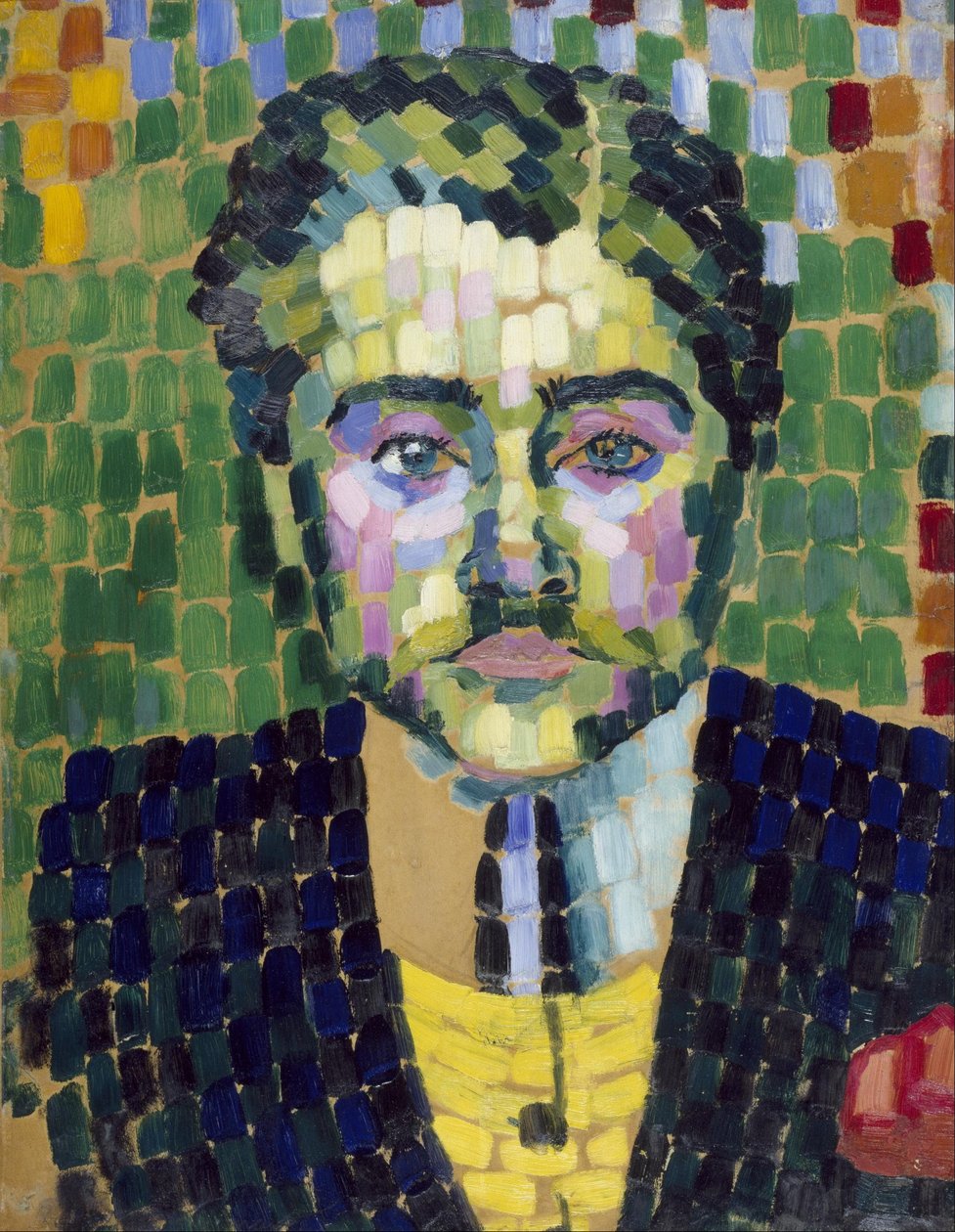 Porträtt av Jean Metzinger av Robert Delaunay