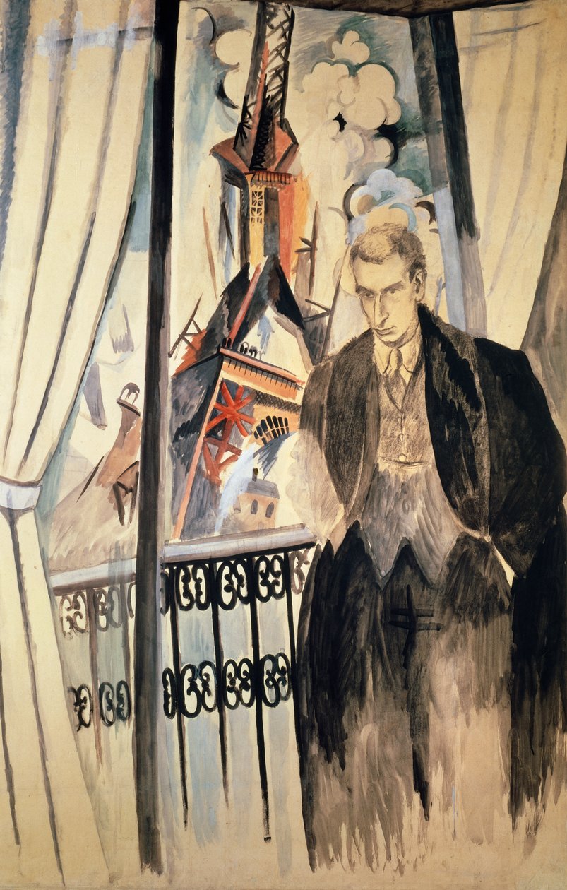 Porträtt av Philippe Soupault (Chaville av Robert Delaunay