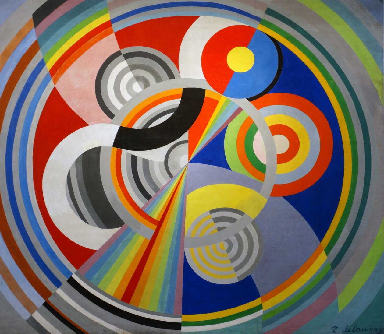 Rythme No 1, dekoration för Salon des Tuileries av Robert Delaunay