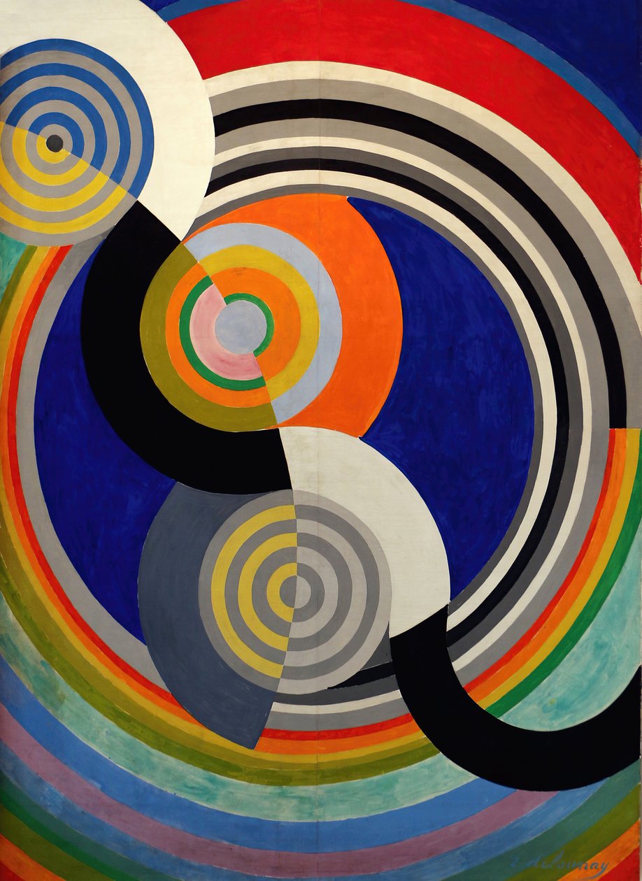 Rytm nr 2, dekoration för Tuileriesalongen, 1938. av Robert Delaunay