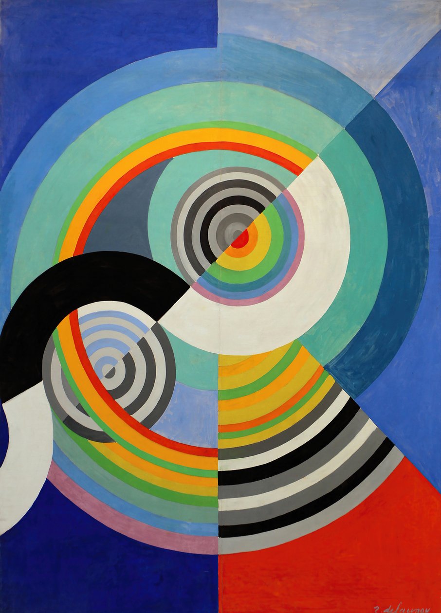 Rytm nr 3, dekoration för Tuileriesalongen, 1938. av Robert Delaunay