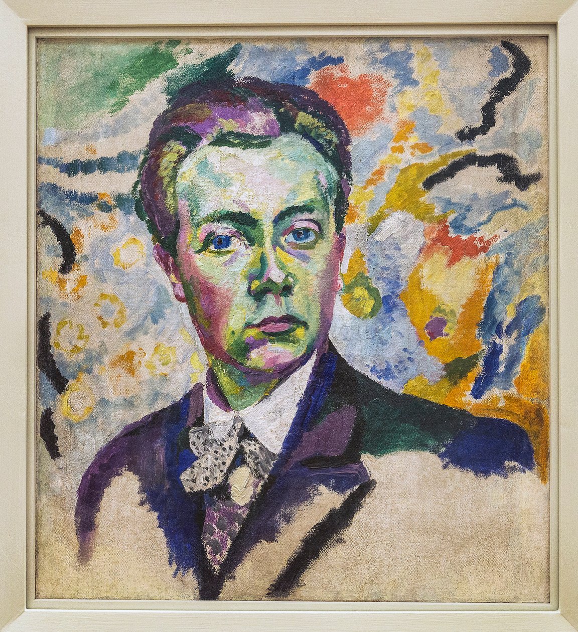 Självporträtt - Delaunay Robert (1885-1941) - Vinter 1905-1906 - Höjd: 0,54 m - Längd: 0,46 m - Paris, Centre Pompidou - Musee national d