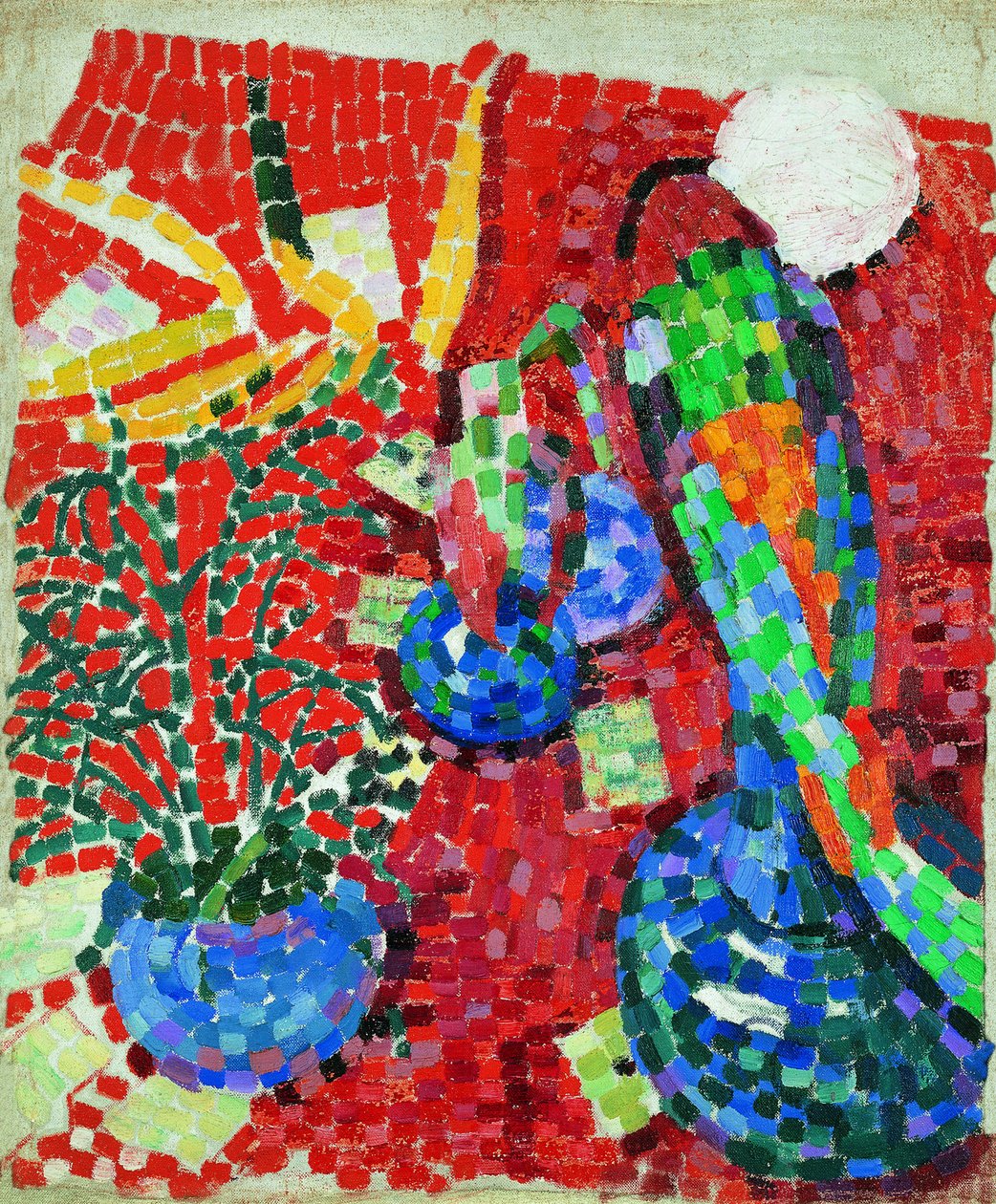 Stilleben med en papegoja, 1907 av Robert Delaunay