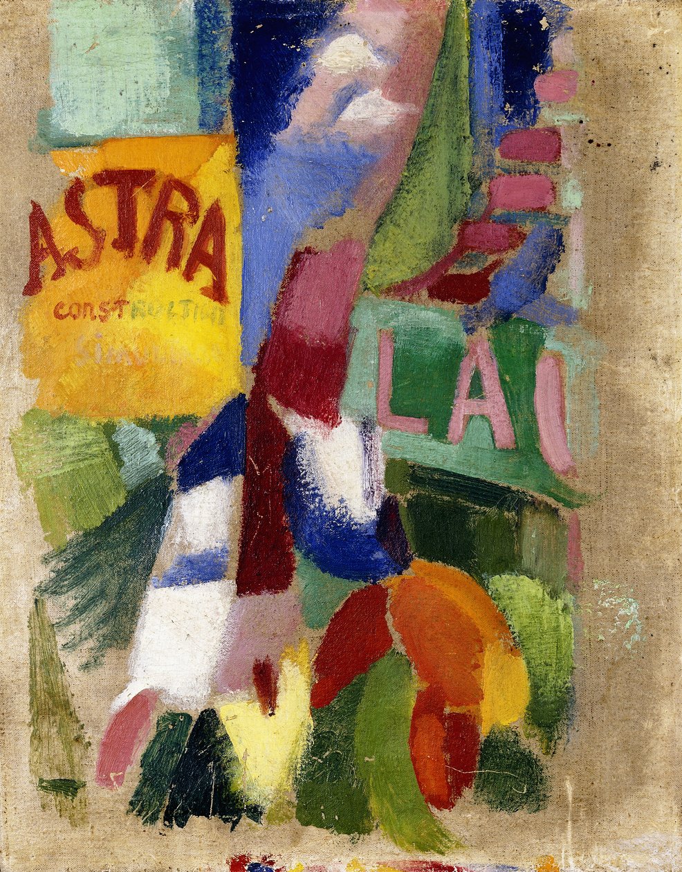 Studie av laget från Cardiff av Robert Delaunay