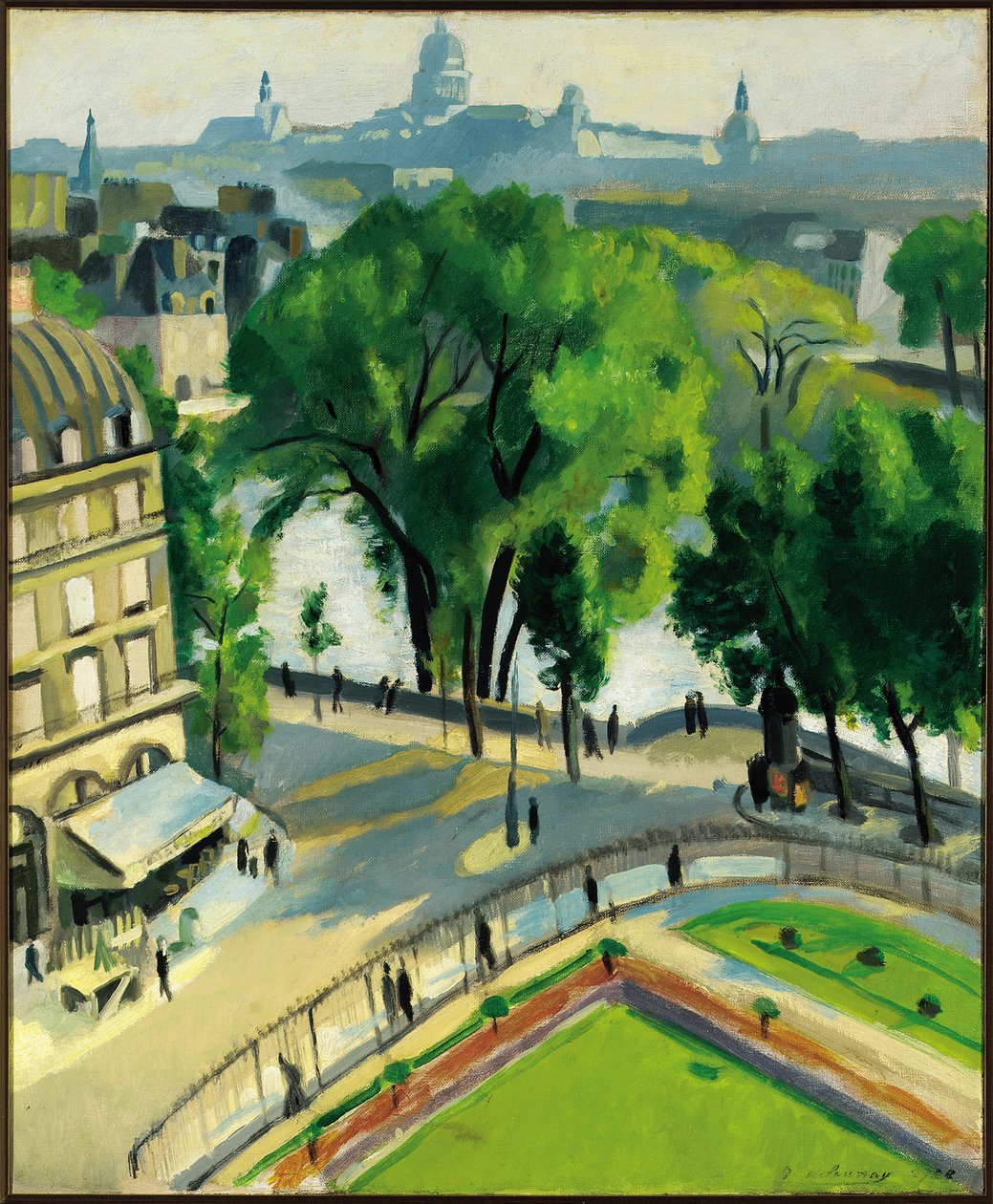 Utsikt över Quai du Louvren av Robert Delaunay