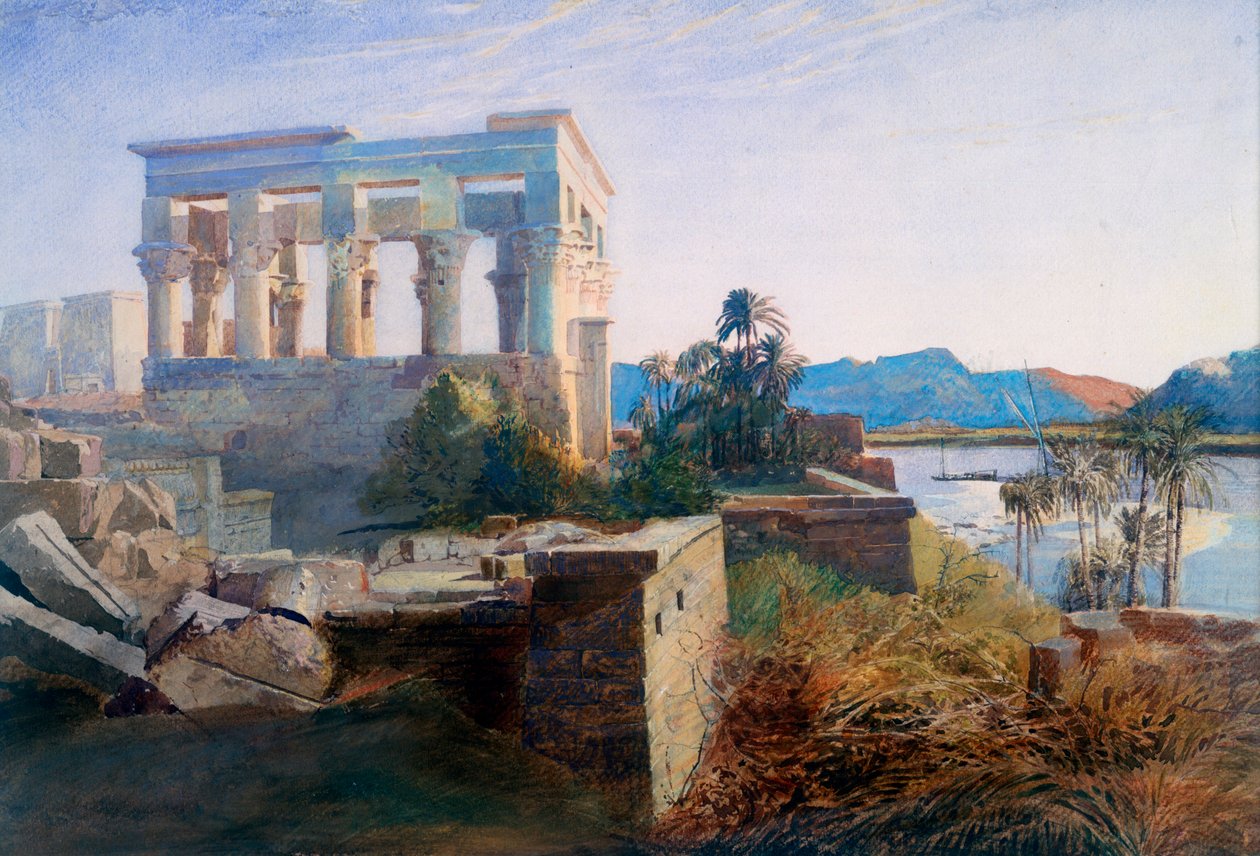 Philae, Egypten, 1800-talet av Robert Dighton