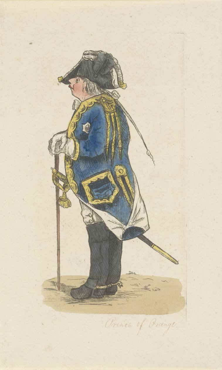 Porträtt av William V, Prins av Orange-Nassau av Robert Dighton