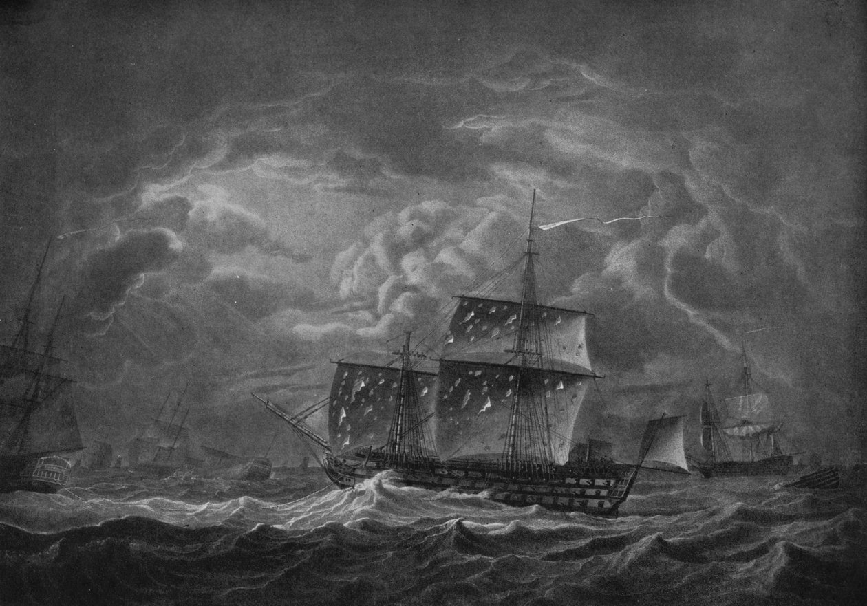 Efter slaget vid Trafalgar, c1806 av Robert Dodd