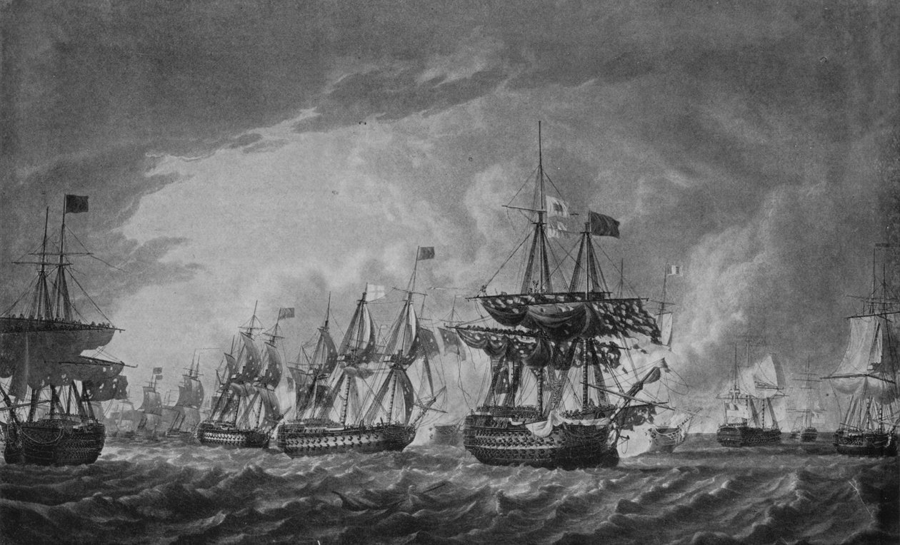 Före den härliga första juni, c1795 av Robert Dodd
